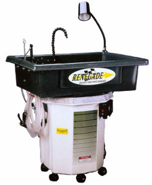 Renegade solvent free water based portable parts washer