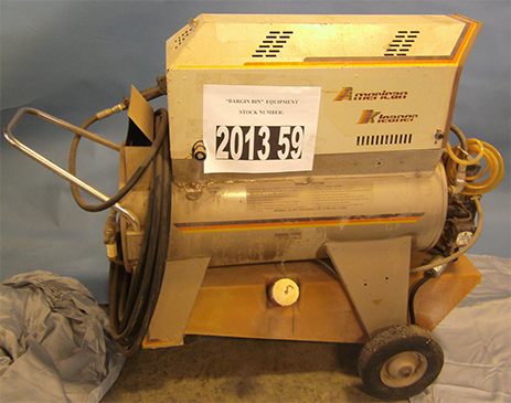 American Kleaner Leader B-1 used pressure washer with 1000 pounds per square inch at 2 gallons per minute and 110 volt motor